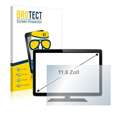 Abbildung von BROTECT 11.6&quot; Entspiegelungs Schutzglas für Industrie Monitore mit 11,6 Zoll (256 x 144 mm, 16:9) Schutz Folie Panzerfolie Glas Matt
