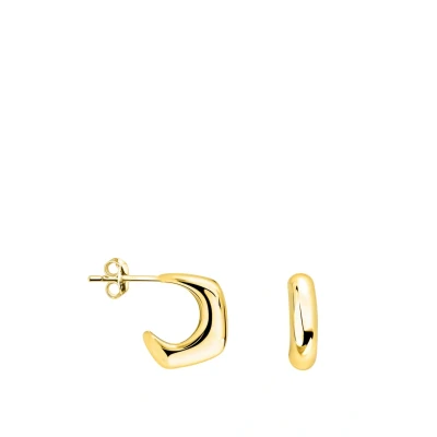 Abbildung von SOFIA MILANI Damen Ohrringe 925 Silber vergoldet/golden Geometrie Creole E2458