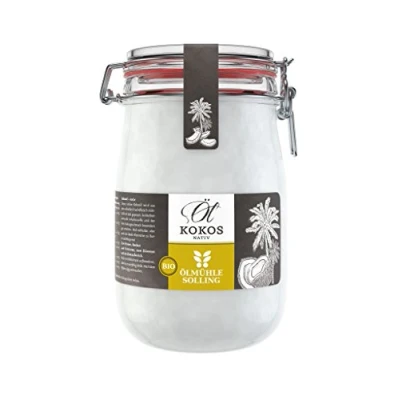 Abbildung von Ölmühle Solling Bio Kokosöl nativ im Bügel Glas , 1l (1er Pack)