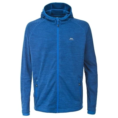 Abbildung von Trespass Northwood, Bright Blue Marl, L, Warme Fleecejacke mit Kapuze 230g/m² für Herren, Large, Blau