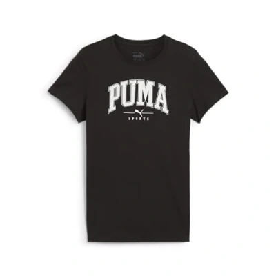 Abbildung von Puma Squad TEE Unisex Tshirt print für Kinder, Größe: 140, Black