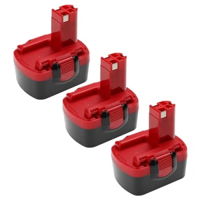 Abbildung von vhbw 3X Akku Ersatz für Bosch 2 607 335 678, 669, 655, 685 Werkzeug (2500 mAh, NiMH, 14,4 V)