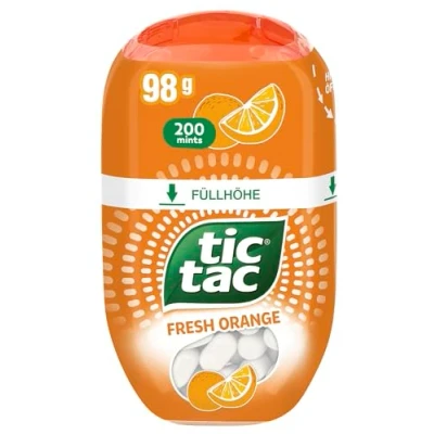 Abbildung von Ferrero tic tac fresh orange Dragees mit Orangengeschmack 8 x 98 g Packungen