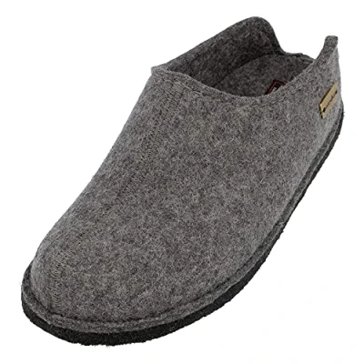 Abbildung von Haflinger Hausschuh, Damen, Größe: 36, Anthrazit Schuhe