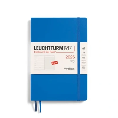 Abbildung von LEUCHTTURM1917 370757 Wochenkalender &amp; Notizbuch Medium (A5) 2025, Softcover, Sky, Englisch