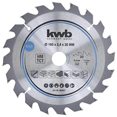 Abbildung von kwb Kreissägeblatt Span Platten Kreissäge Blatt, Holz /Hartholz, 160