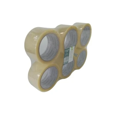 Abbildung von Q Connect KF01791 Klebeband wirtschaftliche Spezial Verpackung Hohe Haftkraft 50 mm x 66 m, 6er Packung