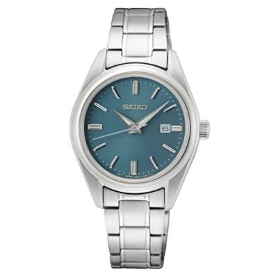 Abbildung von Seiko Damen Analog Quarz Uhr mit Edelstahl Armband SUR531P1, Silber