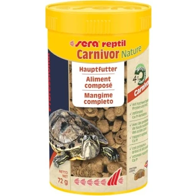 Abbildung von sera reptil Professional Carnivor Nature 250 ml Hauptfutter für Wasserschildkröten &amp; fleischfressende Reptilien Reich an Proteinen Omega Fettsäuren Unterstützt Knochen Panzerwachstum