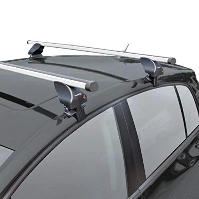 Abbildung von Twinny Load Dachträgersatz Aluminium A43 kompatibel mit Audi/Ford/Toyota Diverse Modellen (für Fahrzeuge ohne Dachreling)