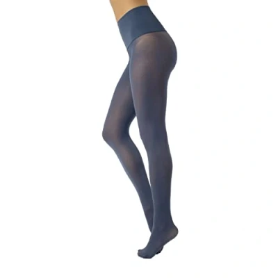 Abbildung von Calzitaly Opaque Seamless Strumpfhose, Damen, Größe: M/L, Blue denim