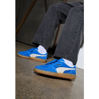 Abbildung von Puma Palermo Vintage Unisex Sneaker low, Größe: 37.5, Hyperlink blue/frosted ivory Leder und textil
