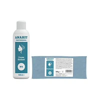 Abbildung von Oxidante Entwickler (9%) 1000ml + Blondierpulver 500g Anahit Professional Creme Oxidant und Blondierungspulver NEW BRAND 2020 Made in Germany Hochwertige Inhaltsstoffe Verwendet