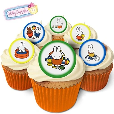 Abbildung von 24 Wunderschöne essbare Kuchendekorationen: Miffy
