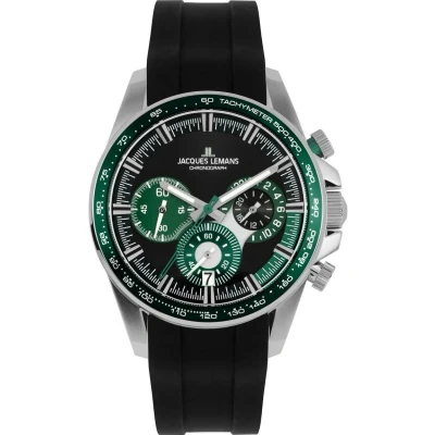 Abbildung von Jacques Lemans Chronograph, Herren, Größe: One Size, Grün