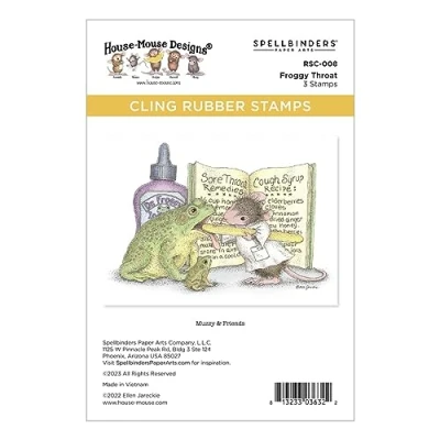 Abbildung von Spellbinders Froggy Throat Haftende Gummistempel aus der House Mouse Everyday Collection