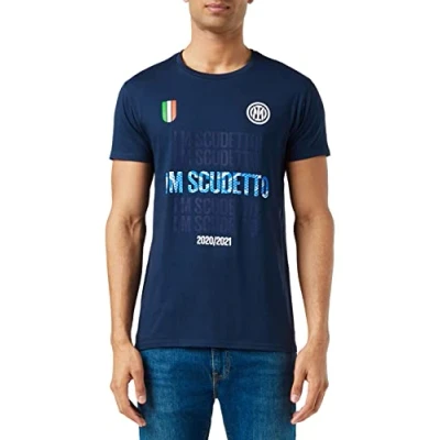 Abbildung von Inter I M Scudetto Campioni d&#039;Italia 2020 2021, T Shirt, Unisex Erwachsene.