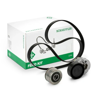 Abbildung von INA 529 0009 20 Keilrippenriemensatz mit Freilaufriemenscheibe RENAULT: Clio 4 Grandtour, GRAND SCENIC 3, DACIA: Sandero I, Duster SUV