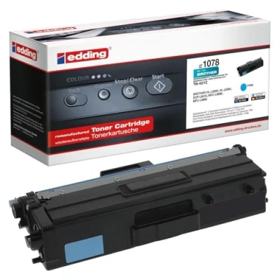 Abbildung von edding Toner EDD 1078 cyan kompatibel zu brother TN 421C