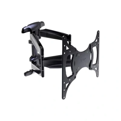 Abbildung von TechniSat TECHNIMOUNT FLEX flexible Wandhalterung für Flachbild Fernseher (45 kg Belastung, Bildschirmneigung, integrierte Kabelführung, VESA Maß, Wasserwaage, schwenkbar, ausziehbar) schwarz