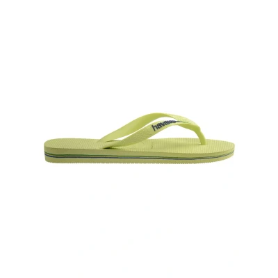 Abbildung von Havaianas Brasil LOGO Buttercream Unisex Zehentrenner, Größe: 37 38, Matcha green Schuhe