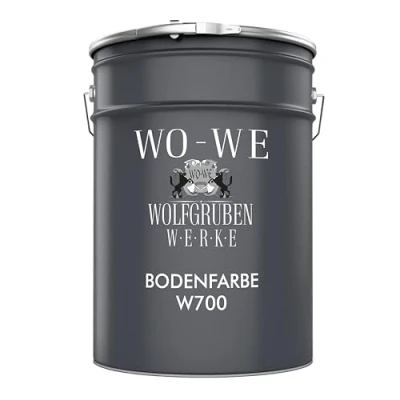 Abbildung von WO WE Betonfarbe Bodenfarbe Bodenbeschichtung Kellerfarbe W700 ROT Rustikalrot 10L