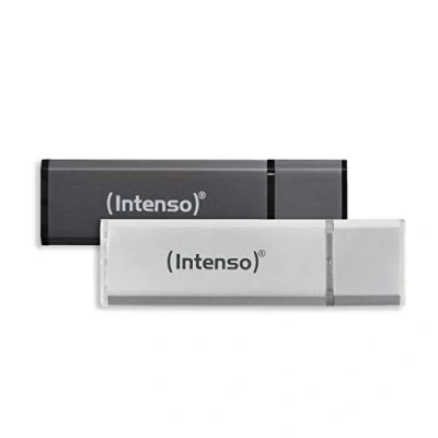 Abbildung von Intenso Alu Line 2x 32 GB USB Stick 2.0, silber und anthrazit (Doppelpack)
