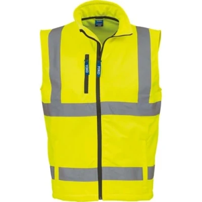 Abbildung von Yoko Herren Yk050/Hv006 Warnschutz Softshell Weste, Gelb, S
