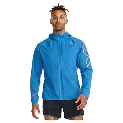 Abbildung von 2XU Herren Light Speed Wp Jacket Jacke, Starling/Turmeric Reflective, S