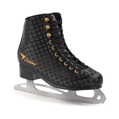 Abbildung von MADIVO SMJ Exclusive Damen Schlittschuhe Eiskunstlauf Eislaufschuhe Klassische Eislauf Schwarz Größen: 37, 38, 39, 40, 41 (39)