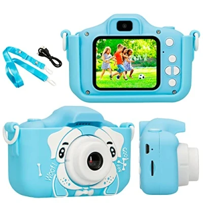 Abbildung von Extralink Kinderkamera H28 Einfach blau Digitalkamera 1080P 30fps, 2.0 Display