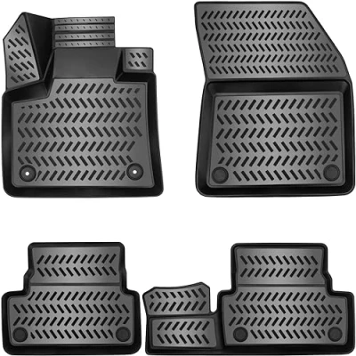 Abbildung von ELMASLINE Auto Fußmatten Gummi (4 St), für CITROEN C5 AIRCROSS (2017 2024) 3D Gummimatten mit extra hohem Rand mehr Schutz Passend Baujahre: , 2017 2024