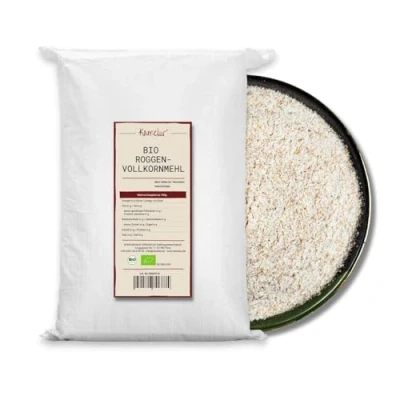 Abbildung von Kamelur Bio Roggenvollkornmehl (500g) Ideal für Roggenvollkornbrote, Sauerteigbrote und Mischbrote