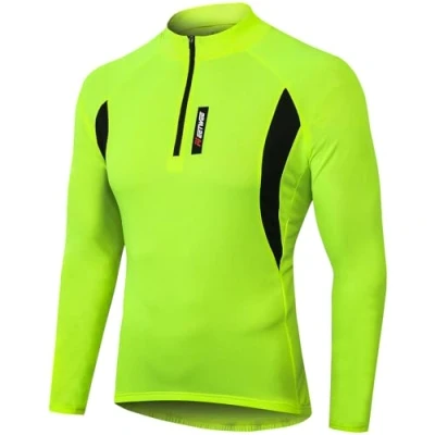 Abbildung von MEETWEE Herren Radtrikot, Fahrradtrikot Kurzarm &amp; Langarm Fahrrad Shirt Fahrradbekleidung Radshirt für Männer, Atmungsaktive Cycling Jersey Schnell Trocknen Radsport Bekleidung