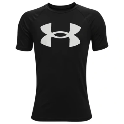 Abbildung von Under Armour Fussballtech BIG LOGO Tshirt print für Kinder, Größe: 116, Schwarz