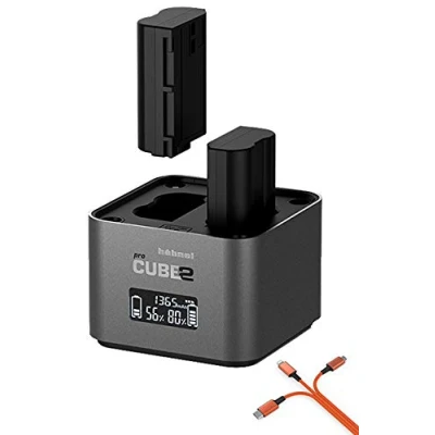 Abbildung von Hähnel ProCube 2 Doppel Ladegerät für Canon LP E6, E6n, E6NH / E8 E17