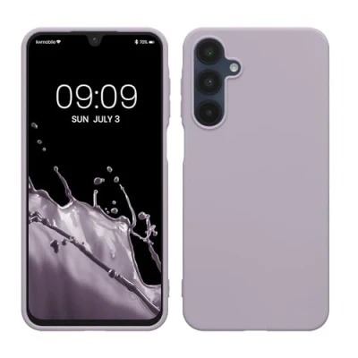 Abbildung von kwmobile Hülle kompatibel mit Samsung Galaxy A16 5G weiches TPU Silikon Case Cover geeignet für kabelloses Laden Lavendel