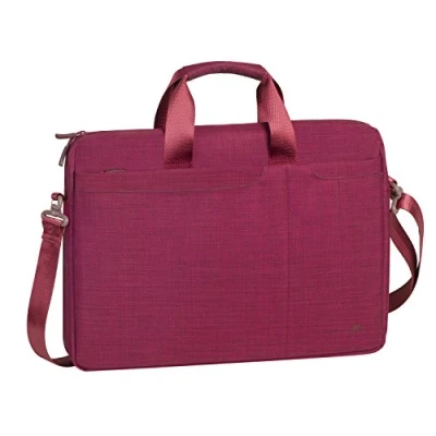 Abbildung von RIVACASE Notebooktasche bis 15.6“ Modische Tasche mit viel Platz für Zubehör und hohen Tragekomfort Rot