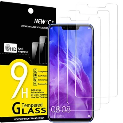 Abbildung von NEW&#039;C 3 Stück, Panzer Schutz Glas für Huawei Nova 3, 3i, Frei von Kratzern, 9H Härte, HD Displayschutzfolie, 0.33mm Ultra klar, Ultrabeständig