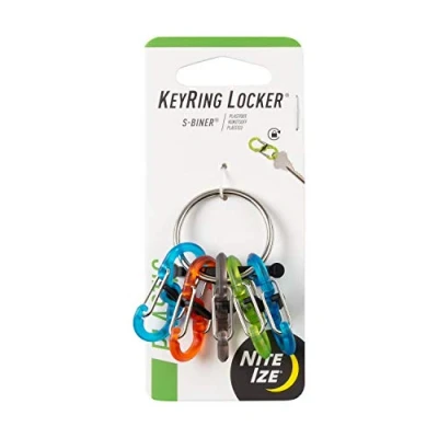 Abbildung von Nite Ize Unisex Keyring S biner Schlüsselring Schließfach, Mehrfarbig, Nicht zutreffend