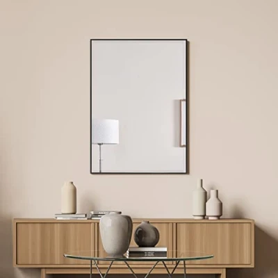 Abbildung von en.casa Wandspiegel, »Novoli« Spiegel Badezimmerspiegel mit Rahmen 50 x 70 cm Schwarz
