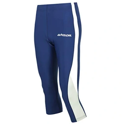Abbildung von Airtracks FUNKTIONS Laufhose 3/4 LANG/Running Hose/Tight/Kompression blau S