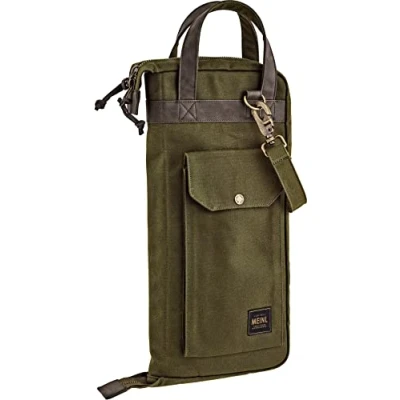 Abbildung von Meinl Cymbals Drumstick Tasche Grün Waxed Canvas Collection Gigbag für Sticks, Mallets, Jazz Besen und Rods aus robustem Textilgewebe mit starkem Tragegriff — Schlagzeug Zubehör (MWSGR)