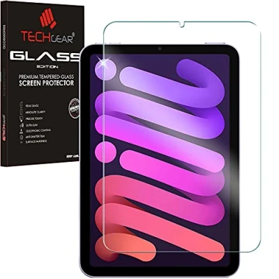 Abbildung von TECHGEAR Schutzfolie iPad Mini 6 [2021 6. Generation] Schutzfolie, Displayschutzfolie aus gehärtetem Glas [9H Härte] [Crystal Clarity] kompatible mit (8.3 zoll)