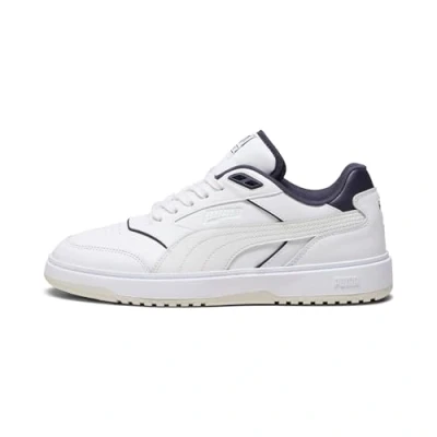 Abbildung von Puma Doublecourt Unisex Sneaker low, Größe: 44, White/new navy Leder