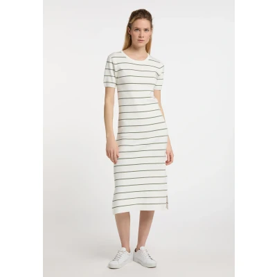 Abbildung von DREIMASTER Maritim Damen Strickkleid XS/S / Off White Olive 50% Viskose 28% Polyester 22% Nylon