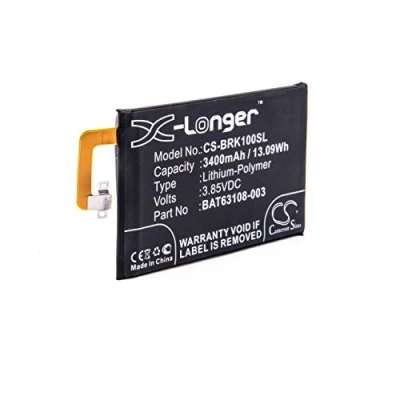 Abbildung von vhbw Akku kompatibel mit BlackBerry BBB100 1, 1 TD LTE, 2 Handy Smartphone Telefon (3400mAh, 3,85V, Li Polymer)