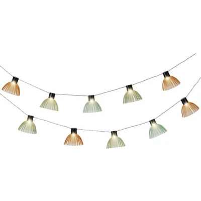 Abbildung von Kaemingk LED Lichterkette KELLY, 4,5 Meter, Mehrfarbig, Kunststoff, 10 flammig, Dauerbetrieb, solarbetrieben