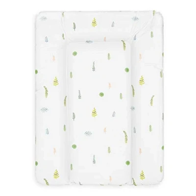 Abbildung von BONKY® Wickelauflage 50x70 cm weiche Wickelunterlage Baby Wickeltischauflage Wasserdischt Abwaschbar Made in EU 100% Oeko TEX Botanik