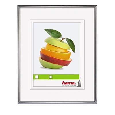 Abbildung von Hama Plastic Frame Sevilla, Silver Matt, 50 x 70 cm Bilderrahmen, Kunststoff, silberfarben